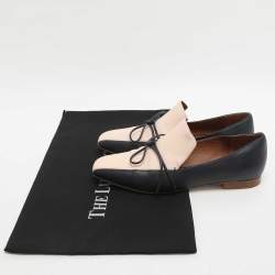 Pre Owned حذاء لوفرز مالوني سولييه بالتعاون مع روكسندا سيلينا جلد زهري مقاس 39