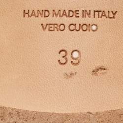 Pre Owned حذاء سلايد مالون سولييه "أميلي" جلد أبيض/أسود مقاس 39