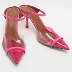 مملوكة مسبقًا Malone Souliers Iona Size 41 Fuchsia Leather and PVC Mules