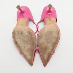 مملوكة مسبقًا Malone Souliers Iona Size 41 Fuchsia Leather and PVC Mules