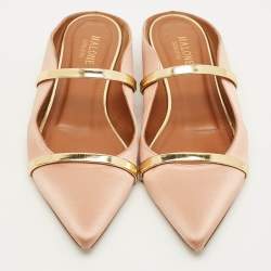 مملوكة مسبقًا صندل سلايد مالون سولييه ماورين جلد بيج/أسود مقاس 39