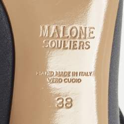 Pre Owned حذاء مول مغطى بالكريستال مالون سولييه ساتان أرجواني مقاس 38