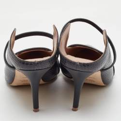 Pre Owned حذاء مولز كعب عالي مالون سوليه مورين جلد أسود مقاس 41