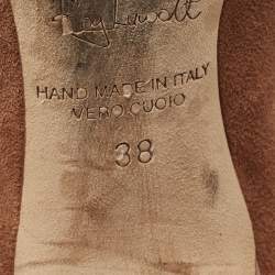 Pre Owned Malone Souliers Daisy Luwolt Size 38 Brown Suede Ankle Length Boots