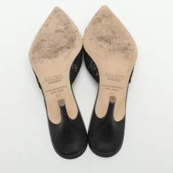 مملوكة مسبقًا حذاء سلايد مالون سولييه ميسي مزين دانتيل أسود مقاس 37