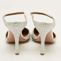 مملوكة مسبقًا Malone Souliers Iona Size 38 White Satin Mules