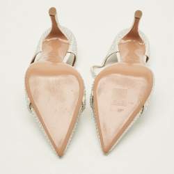 مملوكة مسبقًا Malone Souliers Iona Size 38 White Satin Mules