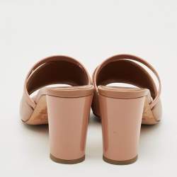 Pre Owned حذاء مولز مالون سولييه نوره جلد أخضر مقاس 37.5