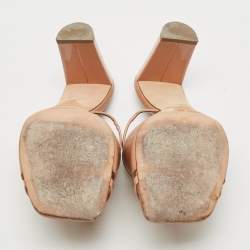 Pre Owned حذاء مولز مالون سولييه نوره جلد أخضر مقاس 37.5