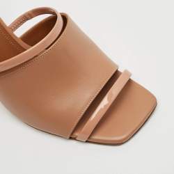 Pre Owned حذاء مولز مالون سولييه نوره جلد أخضر مقاس 37.5