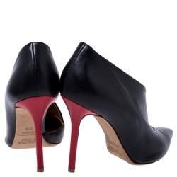 Pre Owned Malone Souliers Black Leather Pumps Size 37.5