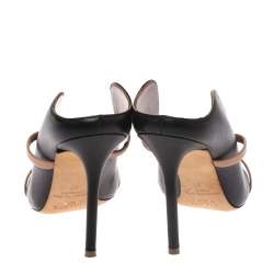 Pre Owned حذاء سلايد مالون سولييه ماورين جلد أسود مقاس 37