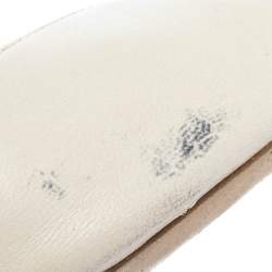 مملوكة مسبقًا حذاء مولز مالون سولييه مطاط وجلد كر يمي مقدمة مدببة مقاس 38.5