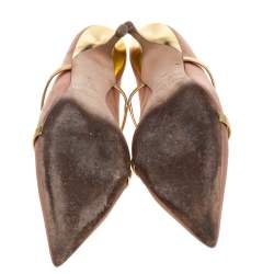 مملوكة مسبقًا حذاء سلايد مالون سولييه ماورين مقدمة مدببة سويدي رصاصي داكن و حواف جلد فضي مقاس 39