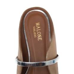 Pre Owned حذاء فلات مالون سولييه مقدمة مدببة مورين ذهبي ميتاليك مقاس 37