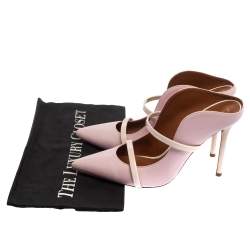 Pre Owned Malone Souliers Light Purple Leather Maureen Sandals Size 38.5