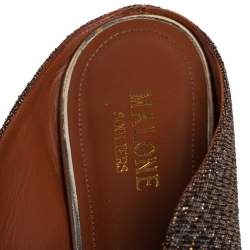 Pre Owned حذاء فلات مالون سولييه مورين قماش لوريكس غليتر متعدد الألوان مقدمة مدببة مقاس 38