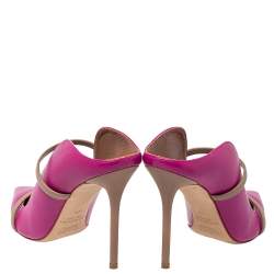 Pre Owned Malone Souliers Pink /Beige Leather Maureen  Pumps Size 40.5