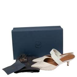 Pre Owned صندل سلايد مالون سولييه مايسي قماش مغزول مقاس 37 