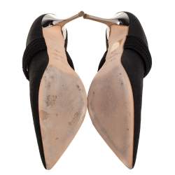 Pre Owned Malone Souliers Black Denim Mara Mule Sandals Size 41.5