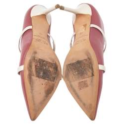 مملوكة مسبقًا Malone Souliers Pink Leather Maureen Mule Sandals Size 39
