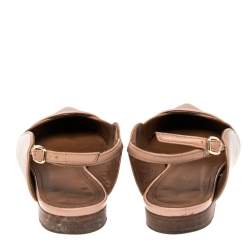 Pre Owned حذاء فلات مالون سولييه مقدمة مدببة مورين جلد وردي مقاس 36.5