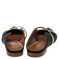 Pre Owned حذاء فلا ت مالون سولييه مورين ساتان أسود مقاس 40