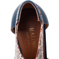 Pre Owned حذاء بوت مالون سولييه مونتانا جلد أسود مقدمة مدببة برباط مقاس 41