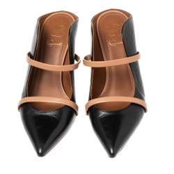 Pre Owned Malone Souliers Black Leather Maureen Pumps Size 37.5