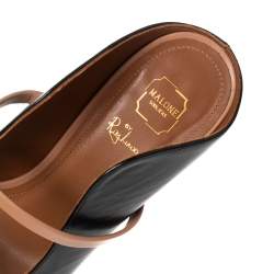 Pre Owned Malone Souliers Black Leather Maureen Pumps Size 37.5