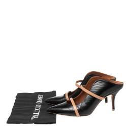 Pre Owned Malone Souliers Black Leather Maureen Pumps Size 37.5