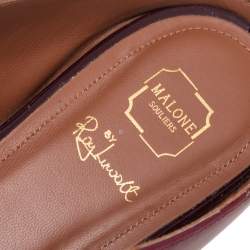 مملوكة مسبقًا حذاء سلايد مالون سولييه مورين جلد بنفسجي مقاس 40