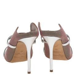 Pre Owned حذاء سلايد مالون سولييه باي راي لوفولت ماورين قماش لوريكس متعدد الألوان مقدمة مدببة مقاس 40