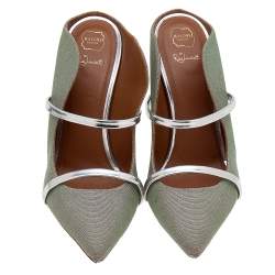 Pre Owned حذاء سلايد مالون سولييه باي راي لوفولت ماورين قماش لوريكس متعدد الألوان مقدمة مدببة مقاس 40