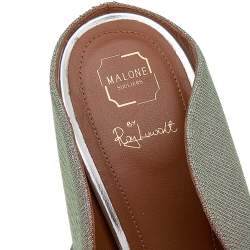 Pre Owned حذاء سلايد مالون سولييه باي راي لوفولت ماورين قماش لوريكس متعدد الألوان مقدمة مدببة مقاس 40