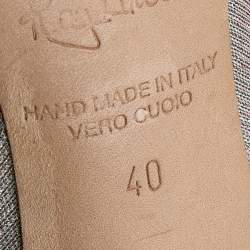 Pre Owned حذاء سلايد مالون سولييه باي راي لوفولت ماورين قماش لوريكس متعدد الألوان مقدمة مدببة مقاس 40