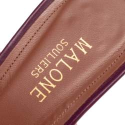 Pre Owned صندل مالون سولييه ماي سي رافية مغزولة متعدد الألوان مقاس 39.5