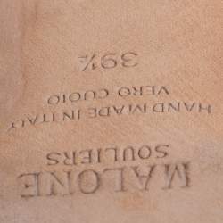 Pre Owned صندل مالون سولييه ماي سي رافية مغزولة متعدد الألوان مقاس 39.5