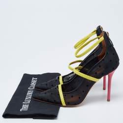 Pre Owned Malone Souliers Multicolor Net And Leather Robyn Pumps Size 38.5