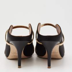 Pre Owned حذاء سلايد مالون سولييه موريين ساتان أسود مقاس 38