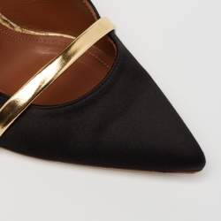 Pre Owned حذاء سلايد مالون سولييه موريين ساتان أسود مقاس 38