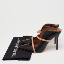 Pre Owned حذاء سلايد مالون سولييه مورين جلد بيج/أسود مقاس 39