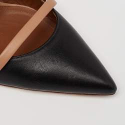 Pre Owned حذاء سلايد مالون سولييه مورين جلد بيج/أسود مقاس 39