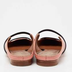 Pre Owned Malone Souliers Coral Pink Leather Maureen Flats Size 37