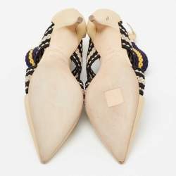 Malone Souliers x Roksanda Beige Leather and Elastic Dana Criss Cross Ankle-Strap Pumps Size 39
