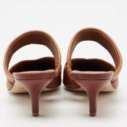 Pre Owned حذاء سلايد مالون سولييه ميا جلد بني مقاس 39