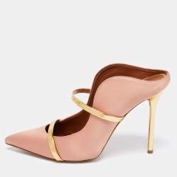 Pre Owned Malone Souliers Pink Satin Maureen Pumps Size 41