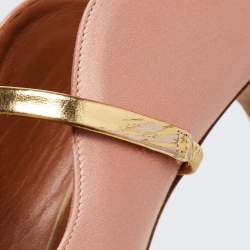 Pre Owned Malone Souliers Pink Satin Maureen Pumps Size 41