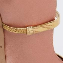 Pre Owned Malone Souliers Pink Satin Maureen Pumps Size 41