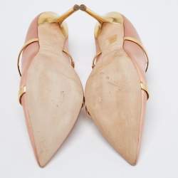 Pre Owned Malone Souliers Pink Satin Maureen Pumps Size 41